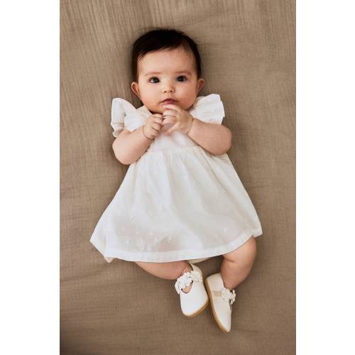 RUFFLE-TRIMMED BODYSUIT DRESS