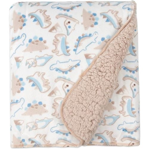 Baby Essentials Sherpa Fleece Baby Blanket 35x30 – Super Soft, Warm Reversible Baby Blankets for Newborns, Infants, Toddlers, and Nursery