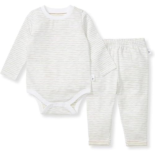 Burt's Bees Baby Unisex Bodysuit and Pant Set, 100% Organic Cotton