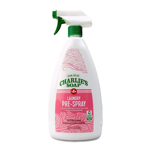 Charlie’s Soap Laundry Pre-Spray Stain Remover (32 fl oz), Natural Laundry Pretreat and Stain Remover (Pack of 1)