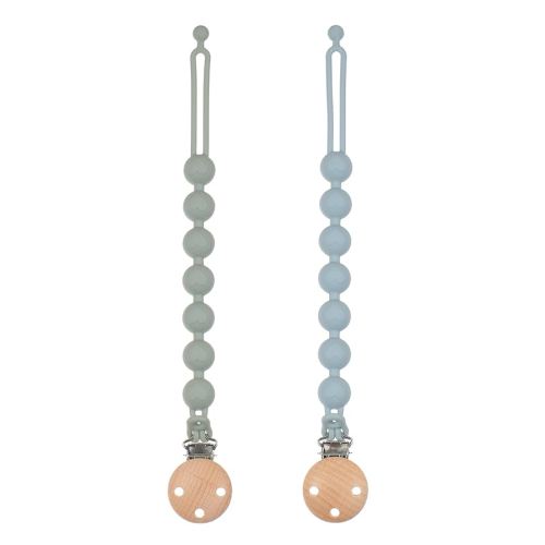 Amazon.com : Dirbabi Silicone Pacifier Clips for Baby, 2-in-1 One Piece Design Pacifier Holder & Teething Ring Toy, BPA Free, 2 Pack (Sand+Light Grey) : Baby