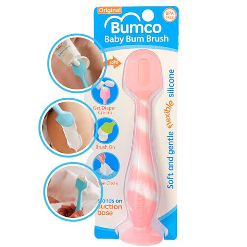 Bumco Diaper Cream Spatula - BPA-Free Diaper Bag Essentials, Soft Butt Spatula Baby, Mom-Invented Butt Paste Spatula, Bumco Diaper Cream Spatula, Flexible Diaper Cream Applicator, Bumco Baby Bum Brush