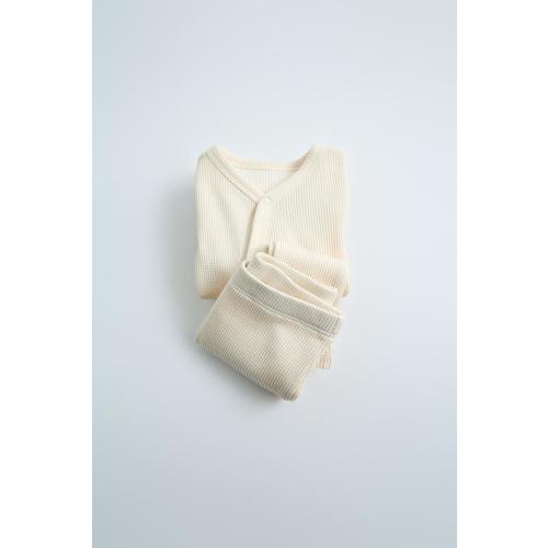 PACK OF WAFFLE WEAVE BODYSUIT AND LEGGINGS - Light ecru | ZARA United States