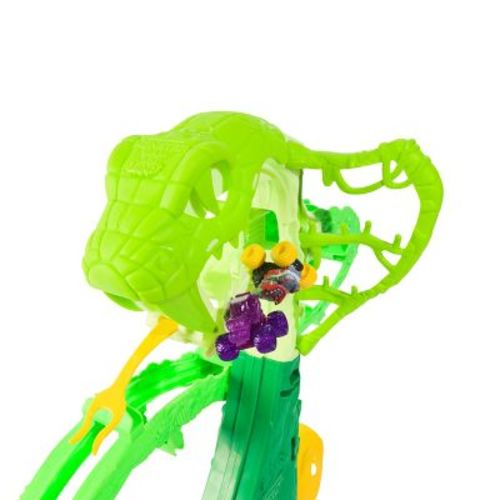 Monster Jam Mini Jams Cobra’s Crazy Escape 28” Motorized Playset with 2 Monster Trucks