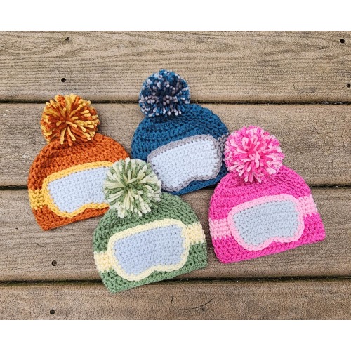 Ski Baby Hat Snowboard Baby Ski Google Hat Snowboarding Baby Gift Skiing Baby Crochet Newborn Photography Baby Photo Props Ski Bum