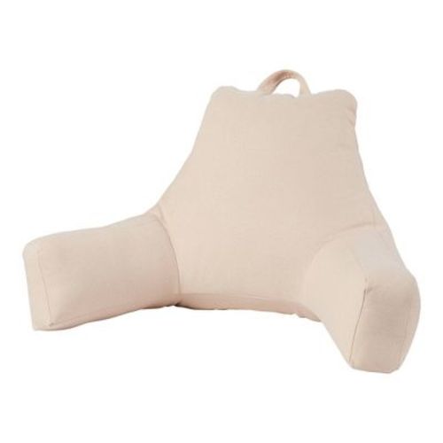 Kensington Garden Jumbo Bed Rest Pillow Cream: Supportive Backrest with Arms, Indoor Use