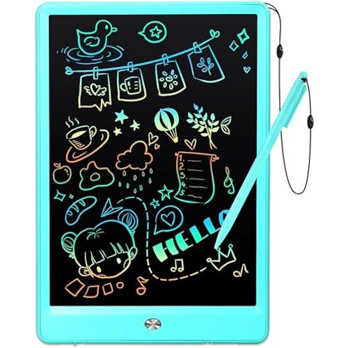 EooCoo Toddler Boy Toys, Kids Gifts, 10 Inch LCD Writing Tablet, Drawing Pad, No Mess Coloring Books for Kids, Travel Games, Gifts for Boys 4-6, Educational Toys for 3 4 5 6 7 Years Old Boys and Girls