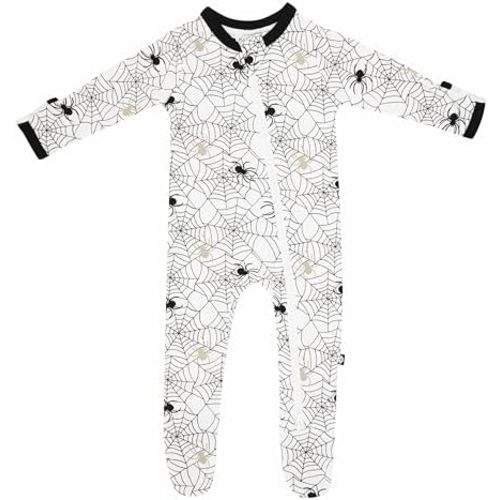 KYTE BABY Unisex Zipper Closure Footies, Rayon Made From Bamboo, 0-24 Months
