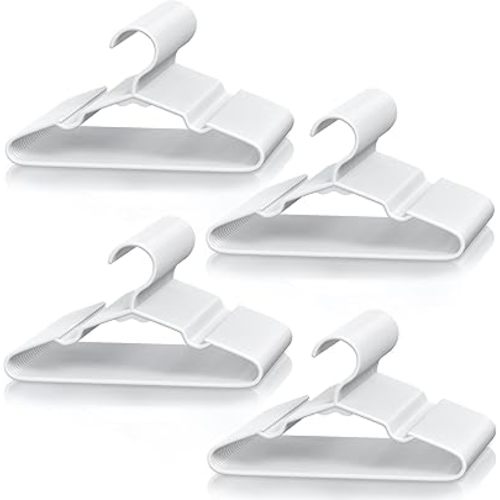 VTRIN Baby Hangers 100 Pack Large Capacity Hard Plastic Kids Hangers Suitable for All Clothes of Infant and Toddler, Such as Short, Shirts and Thick Coats, Children Hangers for Kids Clothes