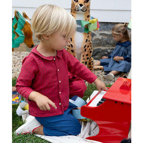 Bowie Baby Girl Pants & Boy Pants in Blue Cord | Oso & Me