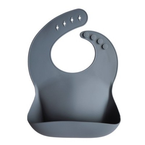 Mushie Silicone Baby Bib, Color: Tradewinds