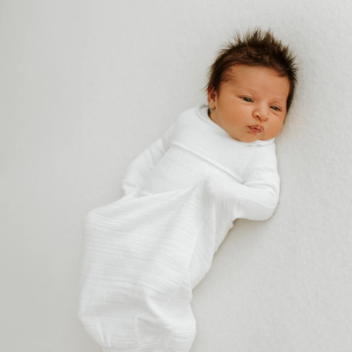 Bamboo Blend Beige Swaddle Sleep Sack – Swaddelini