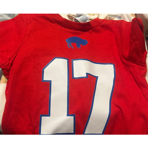 Josh Allen Buffalo Bills Toddler Nike Fuse NN Short Sleeve Player T Shirt - RED