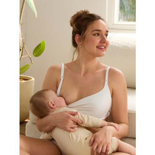 Small- Cotton Scoop Neck Nursing Bralette