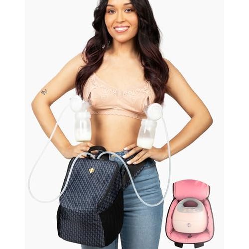 Pump-A-Porter Portable Breast Pump Bag | Belt Bag Fanny Pack | Turns Electric Pump into Hands-Free Wearable Breast Pump | Fits Spectra S1, S2, Synergy Gold, Motif Luna, Ameda Pearl, Unimom Opera