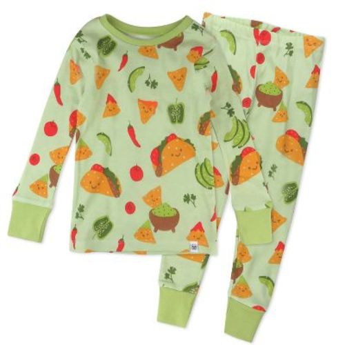 Organic Cotton Fun Foods Pajamas For Babies & Toddlers Taco Time Newborn