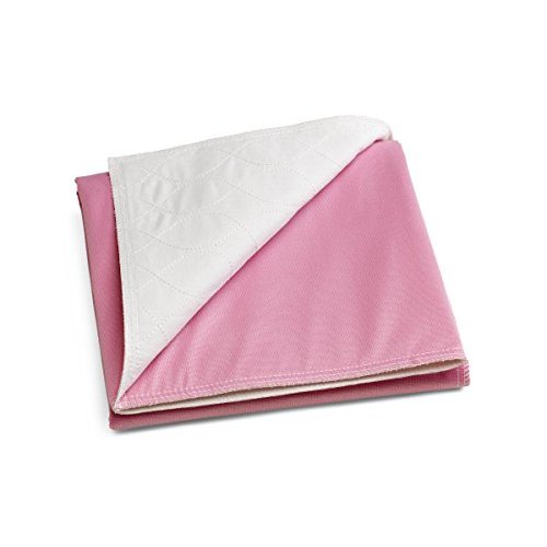 Medline Sofnit 300 Reusable Underpad, Pink/White, 18" x 24" - Moderate Absorbency, Leak-resistant Protection