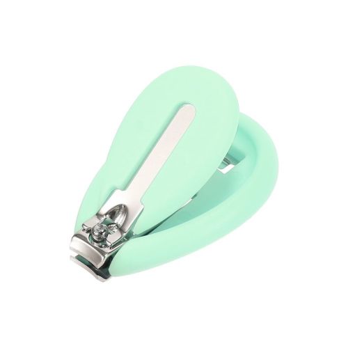 Unique Bargains Children Portable Round Nail Clippers Toenail Clippers 2.01"x1.26"x0.51" Green 1 Pc