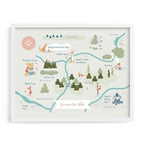 Minted® Disney's Winnie the Pooh Hundred Aker Woods Wall Art by Char-Lynn Griffiths