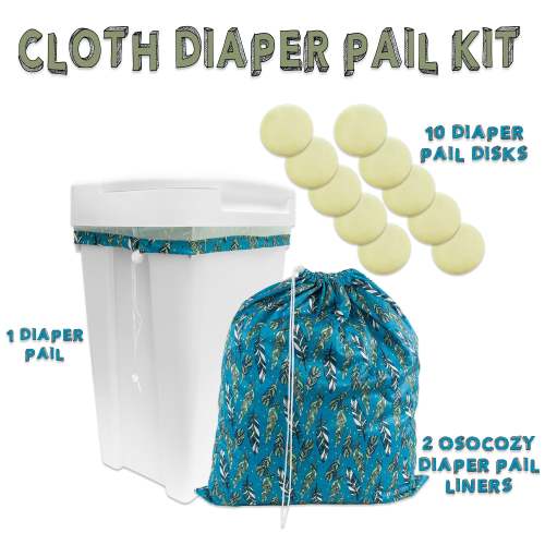 OsoCozy Cloth Diaper Pail Kit – Odor-Control Diaper Storage Solution | ClothDiaper.com – ClothDiaper.Com