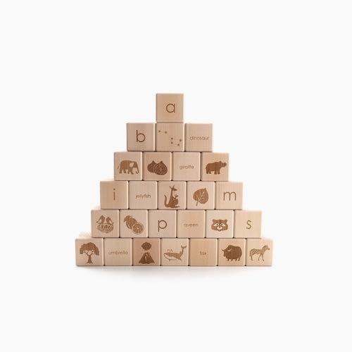 English Alphabet Blocks / Wooden
