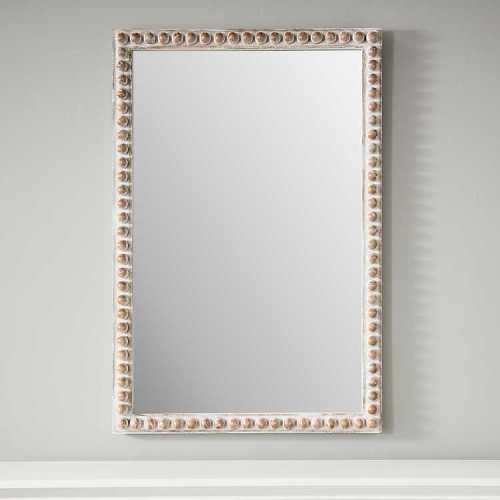 Natural Wood Beaded Frame Mirror | Kirklands Home