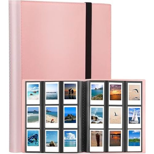 432 Pockets Photo Album for Fujifilm Instax Mini Camera, Polaroid Camera, for Fujifilm Instax Mini 12 11 9 40 99 90 8 7 Evo LiPlay Instant Camera, Polaroid Snap PIC-300 Z2300 Instant Camera (Pink)
