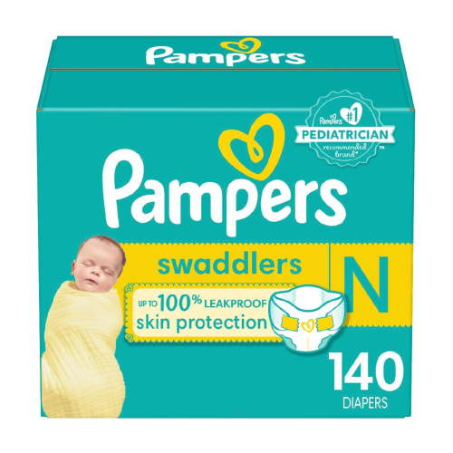 Swaddlers Active Baby Diapers Enormous Pack - Size 0 - 140ct