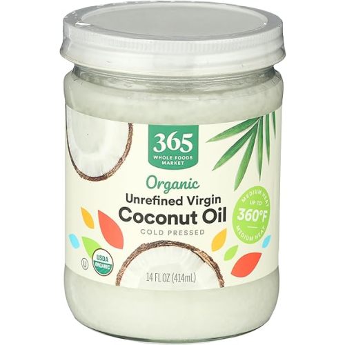 365 by Whole Foods Market, Organic Unrefined Coconut Oil Virgin, 14 Fl Oz