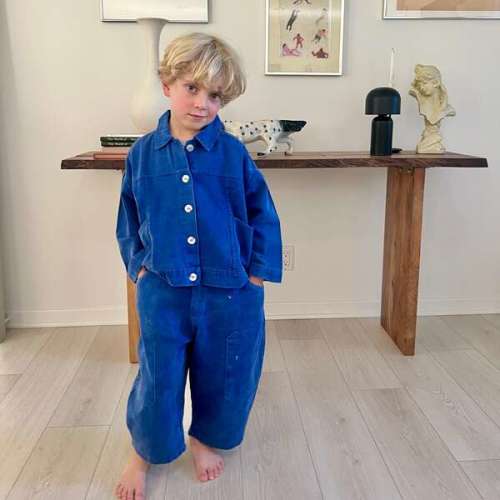 Blue Workwear Set, Blue - All Small Co | Maisonette
