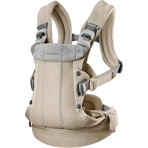 BabyBjörn Baby Carrier Harmony, 3D Mesh, Gray Beige