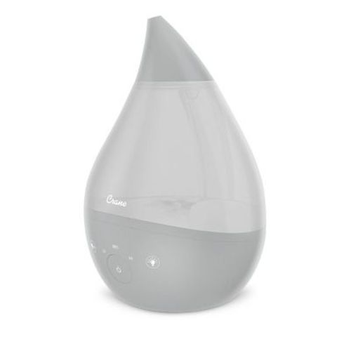 Crane 4-in-1 Drop Ultrasonic Cool Mist Humidifier with Sound Machine - Clear/White - 1gal