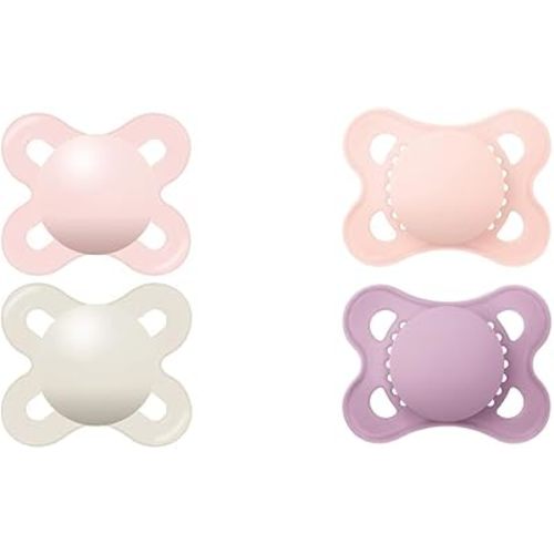 MAM Original Start Matte Newborn Baby Pacifier, Best Pacifier for Breastfed Babies, Sterilizer Case & Original Matte Baby Pacifier, Nipple Shape Helps Promote Healthy Oral Development