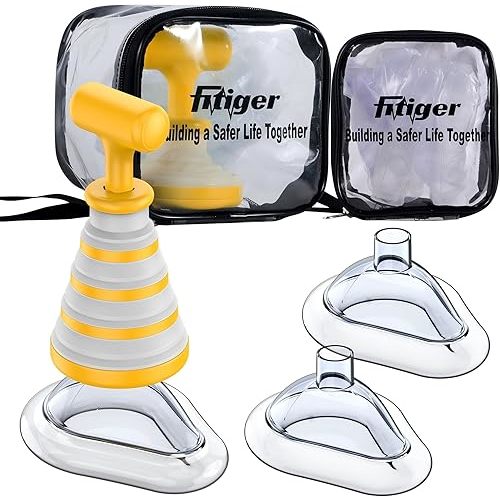 Choking Rescue Device, Collapsible Anti Choking Device for Baby and Adults, Fitiger FoldPumpVac Airway Suction Device, First Aid Kit for Children and Adults - Home Kit