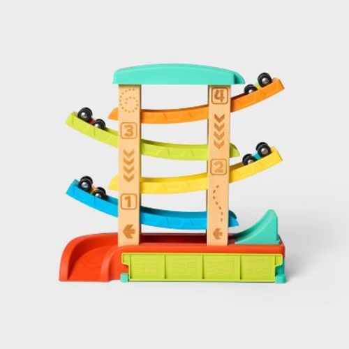 Wooden Race Car Ramp - 3pc -gigglescape™