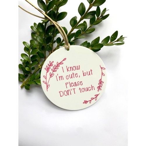 Please Don't Touch Car Seat Tag Stroller Tag Diaper Bag - Etsy