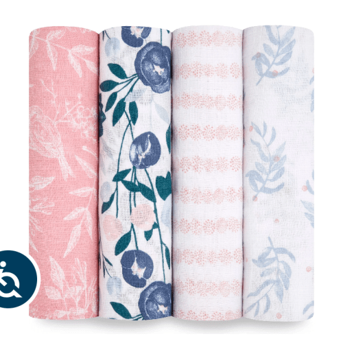 Floral Print Muslin Swaddles | aden + anais