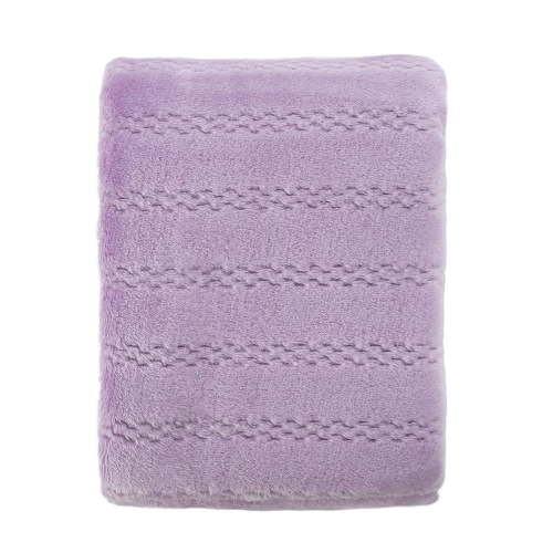 CREVENT 30''X40'' Soft Cozy Warm Baby Blankets for Boys Girls Solid Color - All Season Use - Newborn Essentials (Lavender)