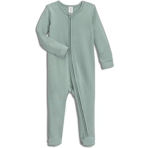Colored Organics Baby Organic Cotton Peyton Zip Up Footed Sleeper