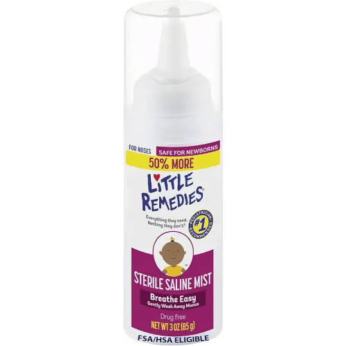 Little Remedies Sterile Saline Nasal Mist, Safe for Newborns, 3 oz