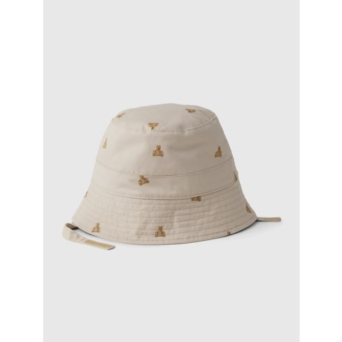 Baby Print Bucket Hat in bedrock beige, size: 0-3 M