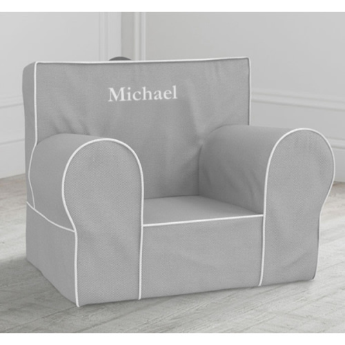 Anywhere Chair®, Gray with White Piping