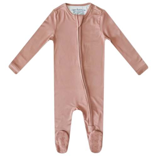 Zip-Up Footie Pajama - Pecan