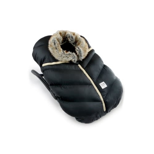 Water Repellent Faux Fur Trim Car Seat Cocoon