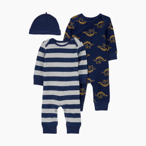 Carter's 2-Pack Jumpsuit & Cap Set - Navy, 0-3 M