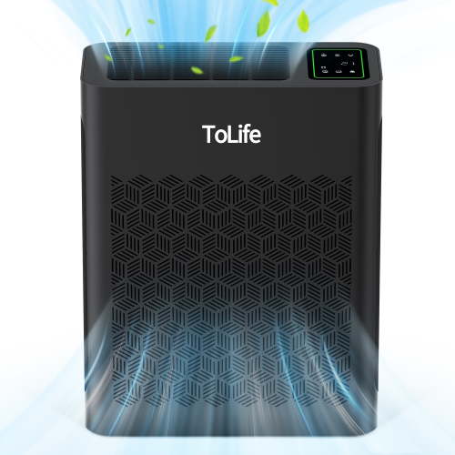 ToLife CARB Certified 1095 Sq Feet HEPA Air Purifier, Black