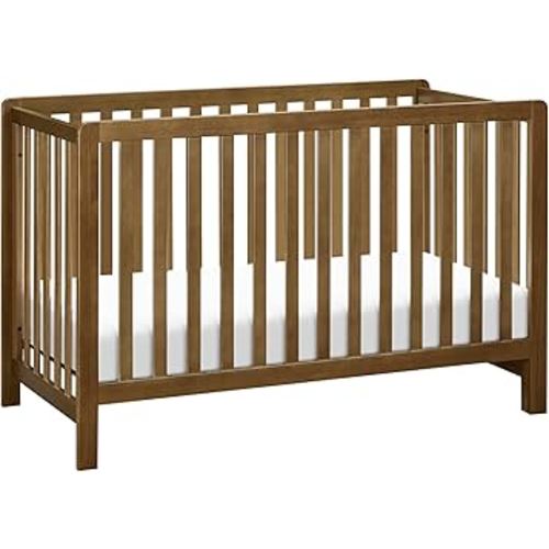 Carter's by DaVinci Colby 4-in-1 Baby Crib Convertible to Toddler Bed, Daybed, Full-Size Bed - Easy Assembly - GREENGUARD Gold Certified, 4 Adjustable Heights, Conversion Kit Sold Separately, Walnut