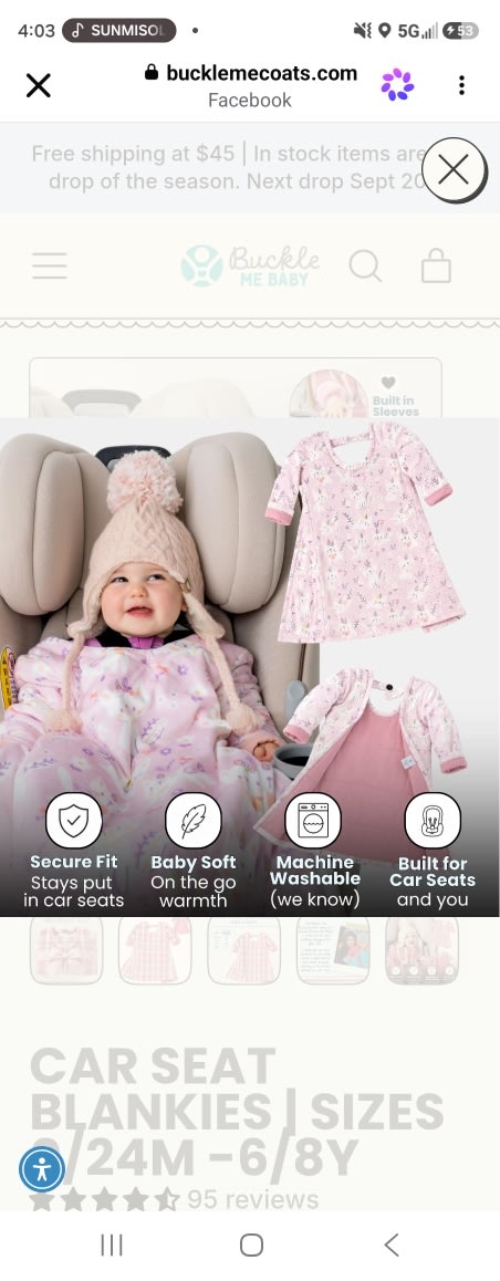 Car Seat Blankies | Sizes 0/24M -6/8Y
