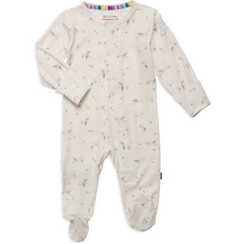 Magnetic Me Boys Modal Magnetic Baby Footie Pajamas | Silky Soft Modal Fabric | Baby Sleepers Available in Sizes PRE - 24M