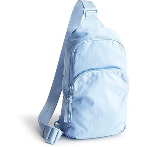 Vera Bradley Ripstop Lorman Sling Backpack, Placid Blue